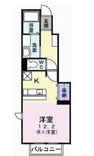 コウハイムI【1階】の間取り