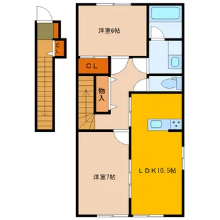 グッドシャトーVI【2階】の間取り