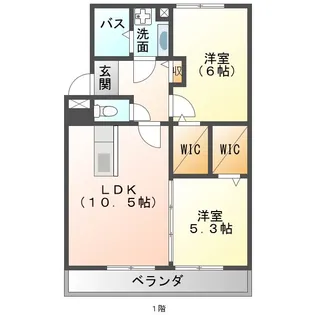 アームズパーク173【1階】の間取り