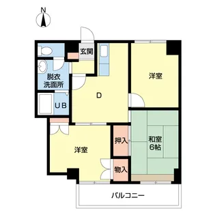 ラコール瑞江【4階】の間取り