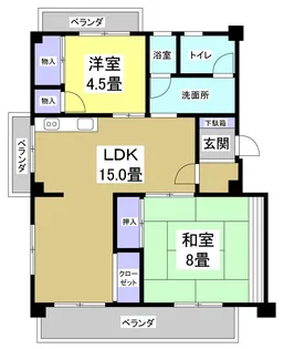 コーポ・ビークル【3階】の間取り
