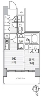 東京都台東区元浅草3【マンション】の間取り