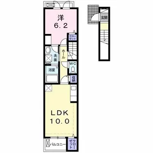 エグマリヌ【2階】の間取り