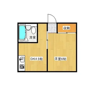 1DKの間取り画像