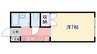 兵庫県西宮市甲子園浦風町【アパート】の間取り