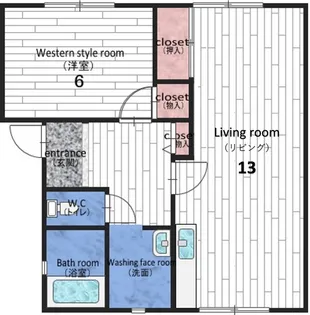 フレグランス方III【1階】の間取り