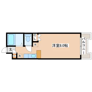 デュエル雅【1階】の間取り