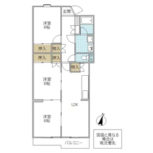 マンション藤【3階】の間取り