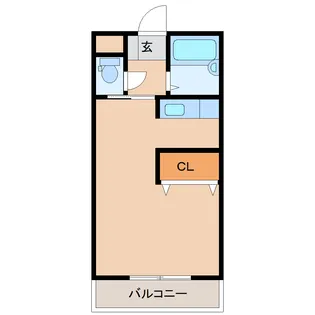 1Kの間取り画像