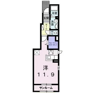 プリムローズ【1階】の間取り