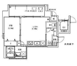 SUN FOREST 鹿田【5階】の間取り
