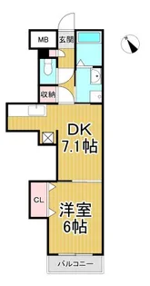 ヒールヒルズ【1階】の間取り