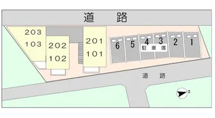 プリムヴェール23【1階】の地図