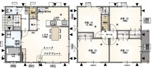 茨城県守谷市けやき台5【一戸建】の間取り
