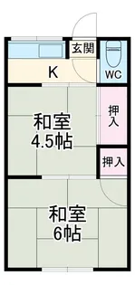 関口荘【2階】の間取り