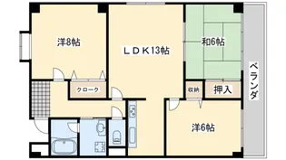 マンション舞【2階】の間取り