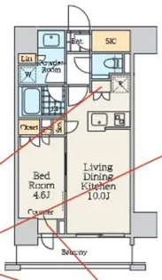 東京都中野区弥生町5【マンション】の間取り