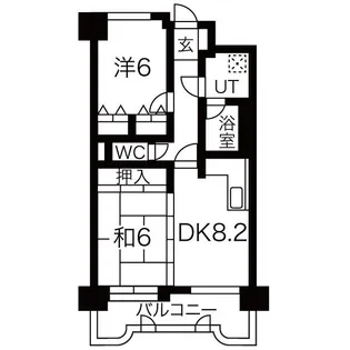 ライオンズマンション一番町【9階】の間取り
