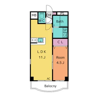 シャルルMARUWA【3階】の間取り