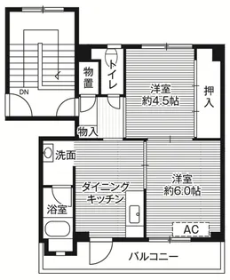 ビレッジハウス石脇1号棟【3階】の間取り