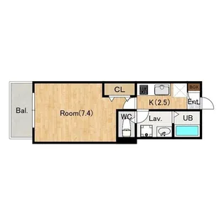 埼玉県所沢市大字下安松【アパート】の間取り