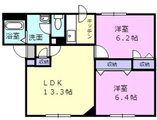 ガーデン・ハイムII【2階】の間取り