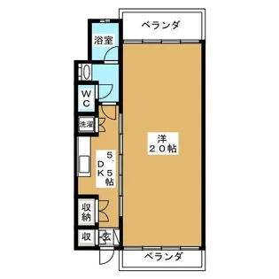 サバービアB【3階】の間取り