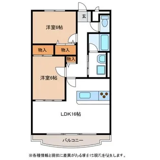 フォレストパークII【2階】の間取り