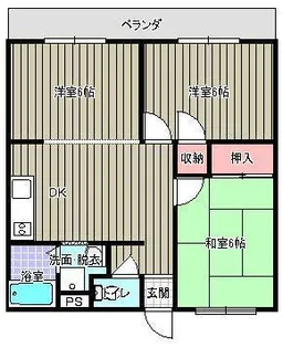 山形県山形市南二番町【アパート】の間取り