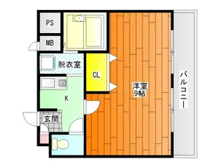 1Kの間取り画像