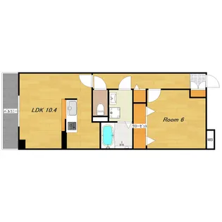 1LDKの間取り画像