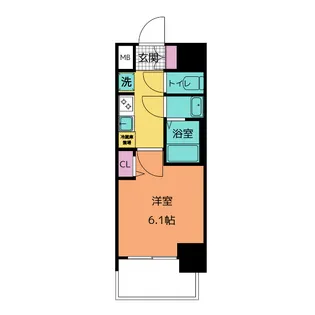 プレサンス桜山駅前アフォード【6階】の間取り