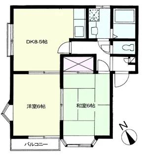 埼玉県上尾市西宮下1【アパート】の間取り