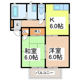 メゾンボヌール【2階】の間取り