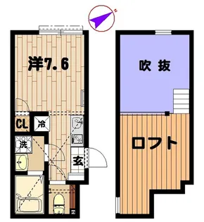 シュリップ溝の口【2階】の間取り