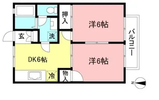 ビューコート落合II【1階】の間取り