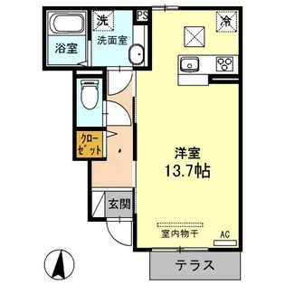 フレシール【1階】の間取り