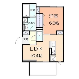 プランドールタナカ【1階】の間取り