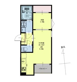 Regalest鹿野【2階】の間取り