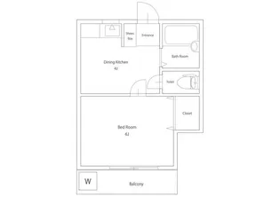 ゼノアコーポ第2【1階】の間取り