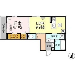 エクセレンス フジ【1階】の間取り