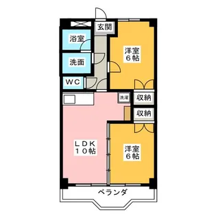 ハイパーク桃山【2階】の間取り