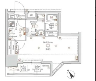 東京都荒川区西尾久4【マンション】の間取り