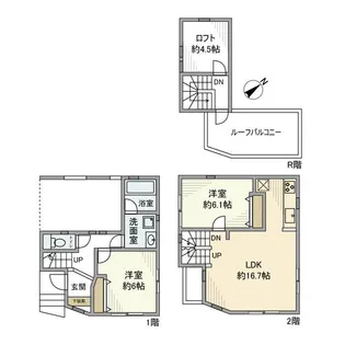東京都新宿区高田馬場4【一戸建】の間取り