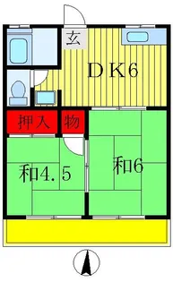 ドエル・S・Y【1階】の間取り
