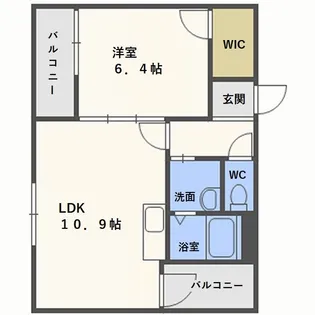 フジパレス東三国ヶ丘EAST【3階】の間取り