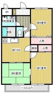 サンセール三条【2階】の間取り
