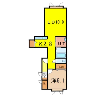メゾン・ド・ルシャII【1階】の間取り