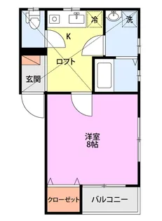 1Kの間取り画像