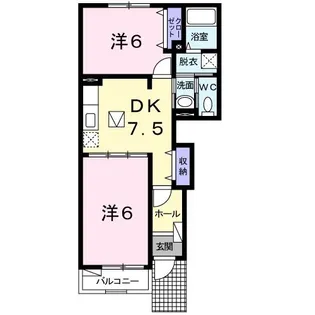 パークサイド【1階】の間取り